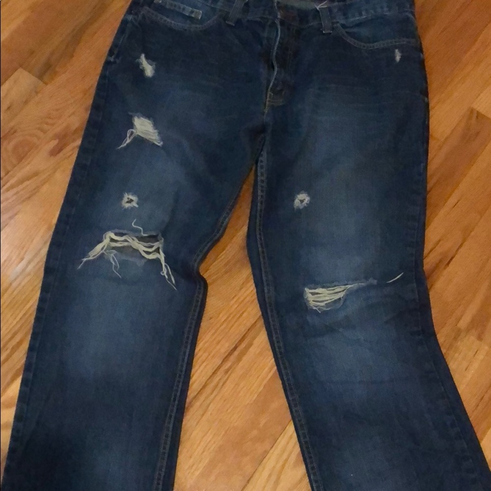 Men’s denim distressed